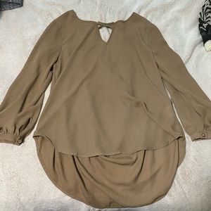Tan blouse